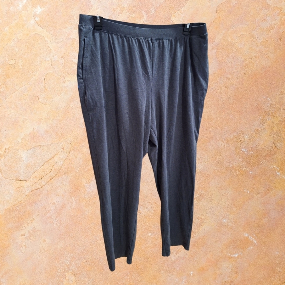 Catherines Women's Grey Straight Leg Pants